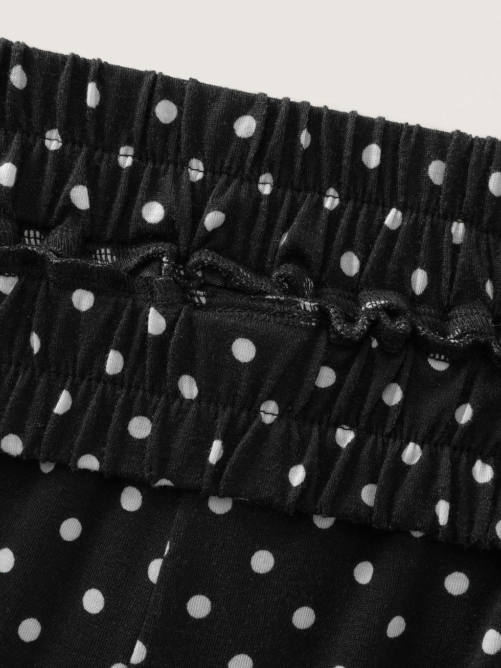 Cute Cat Polka Dots Print Sleepwear Set