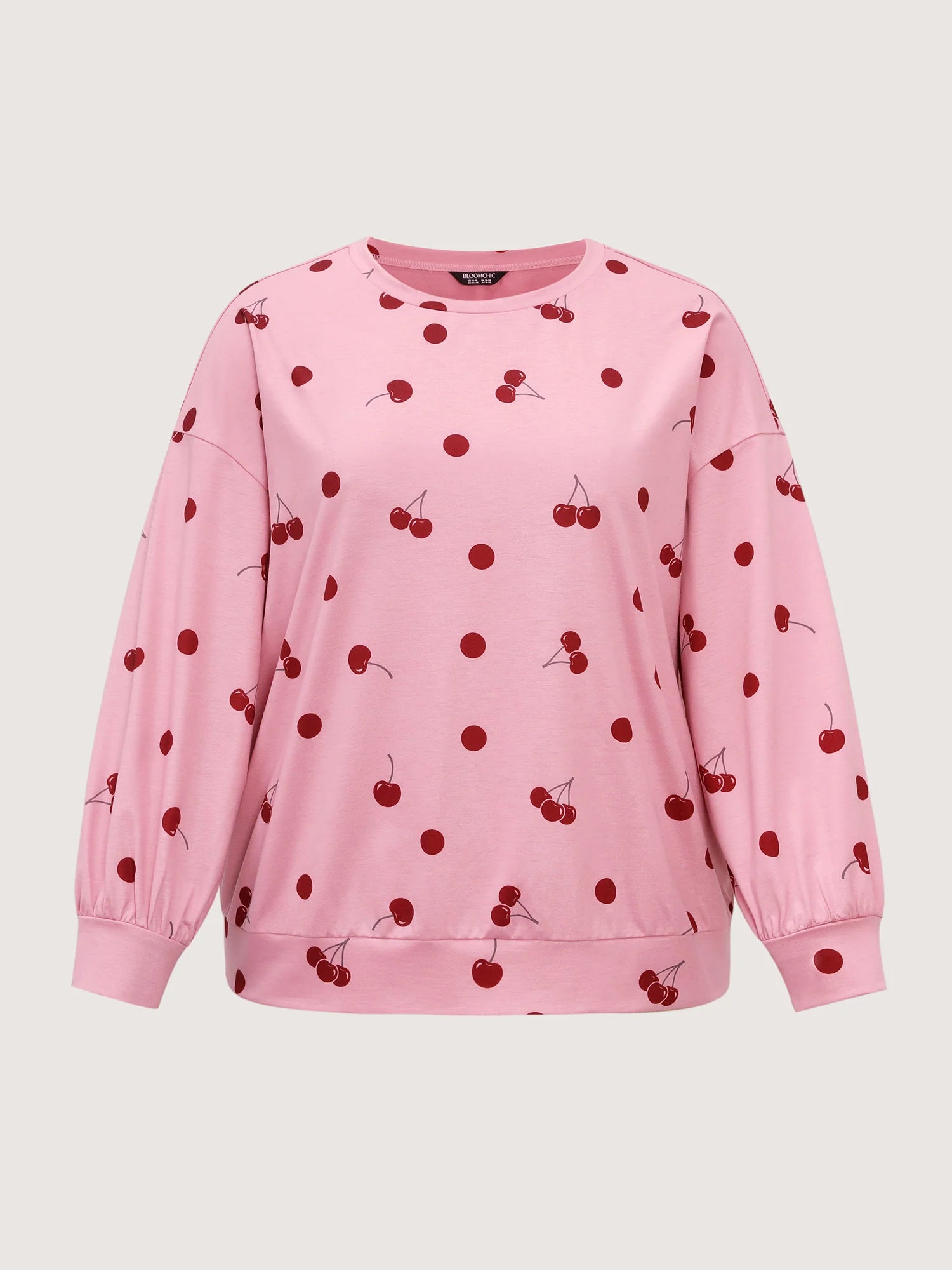 Playful Cherry Print Loungewear Set
