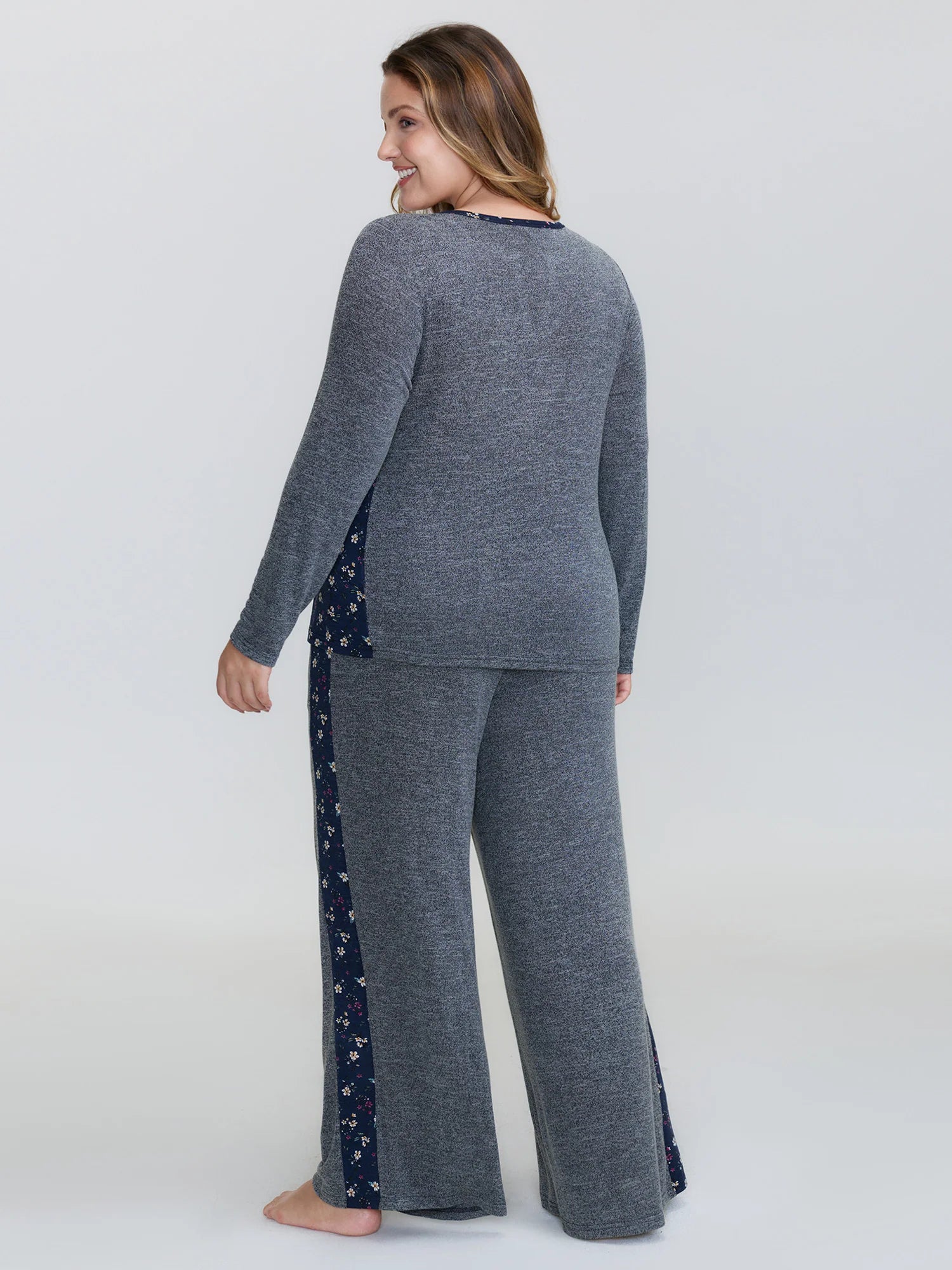 Floral Patchwork Drawstring Co-Ord Lounge Set