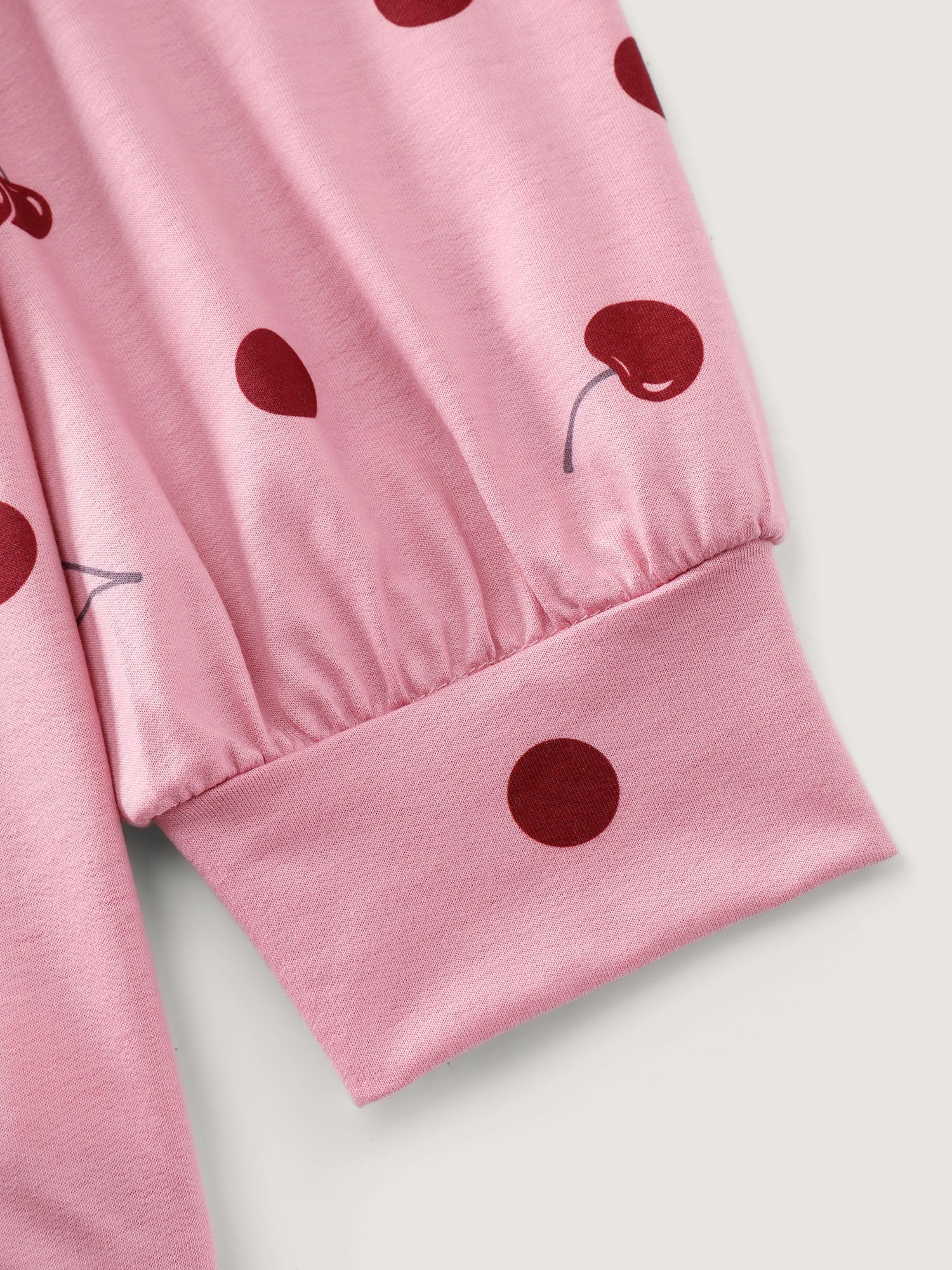 Playful Cherry Print Loungewear Set