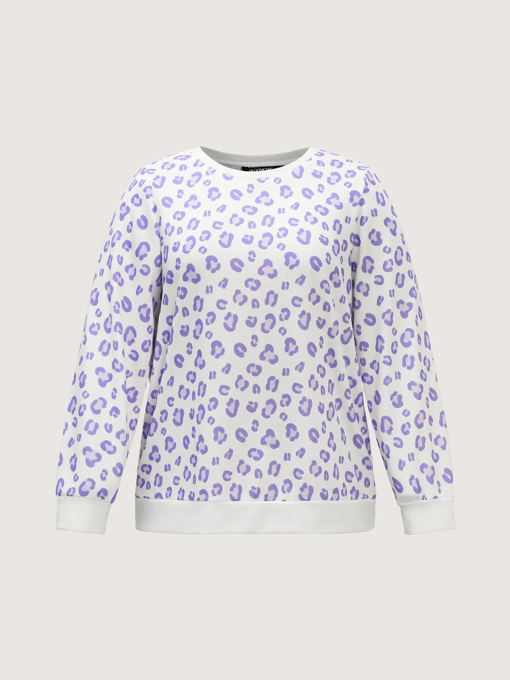 Cozy Leopard Print Contrast Loungewear Set