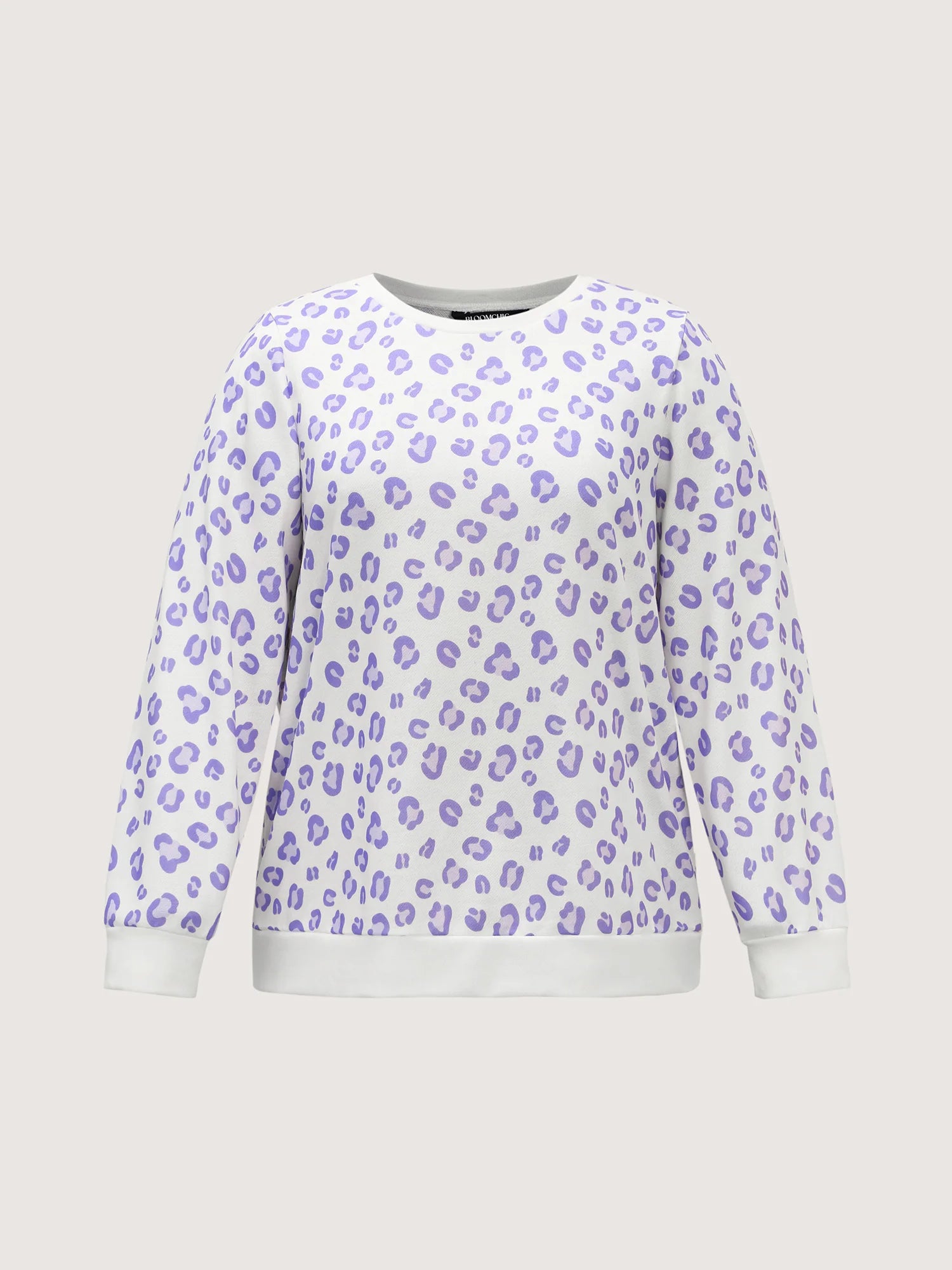 Cozy Leopard Print Contrast Loungewear Set