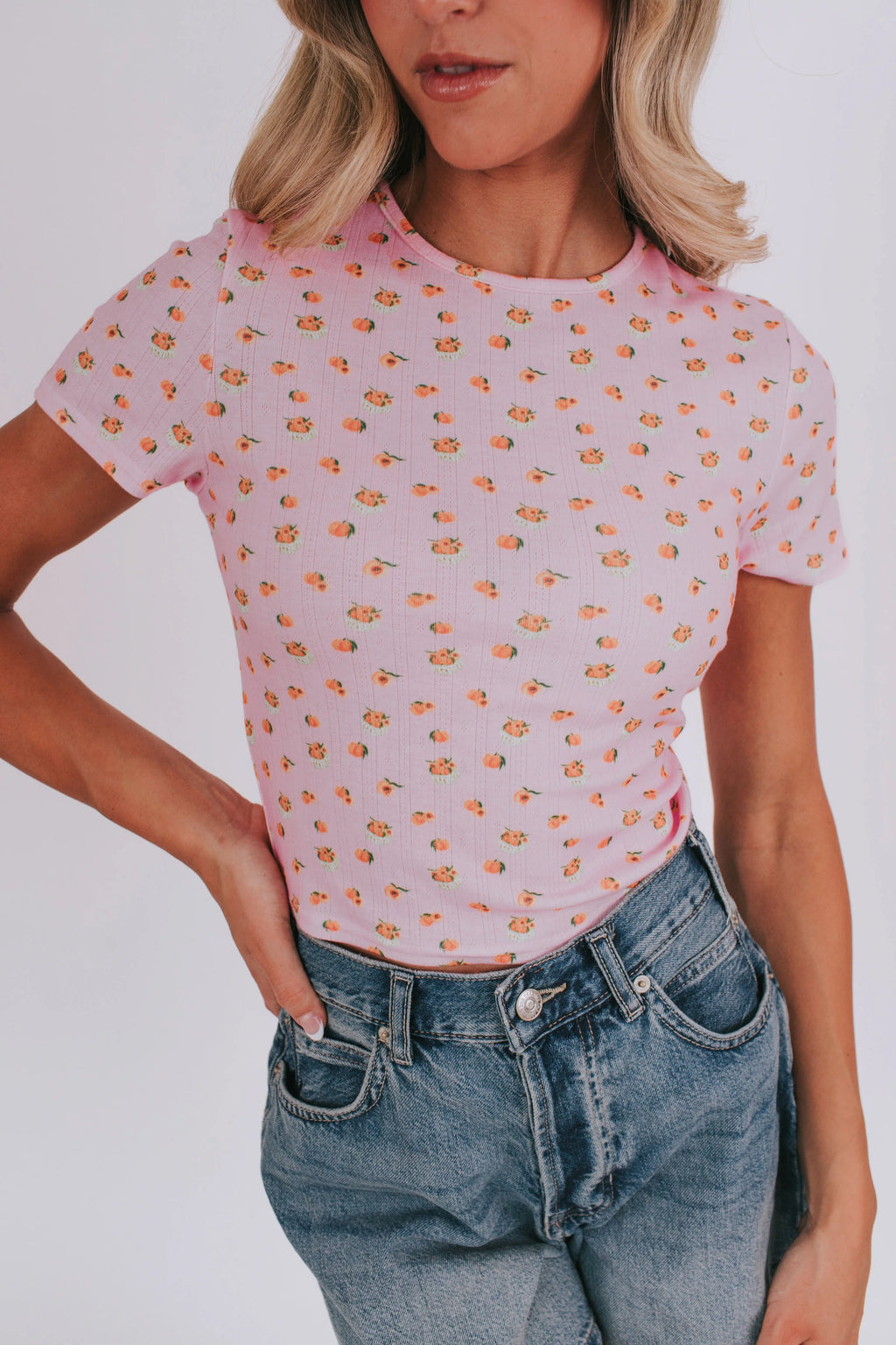 Sweet As A Peach Top