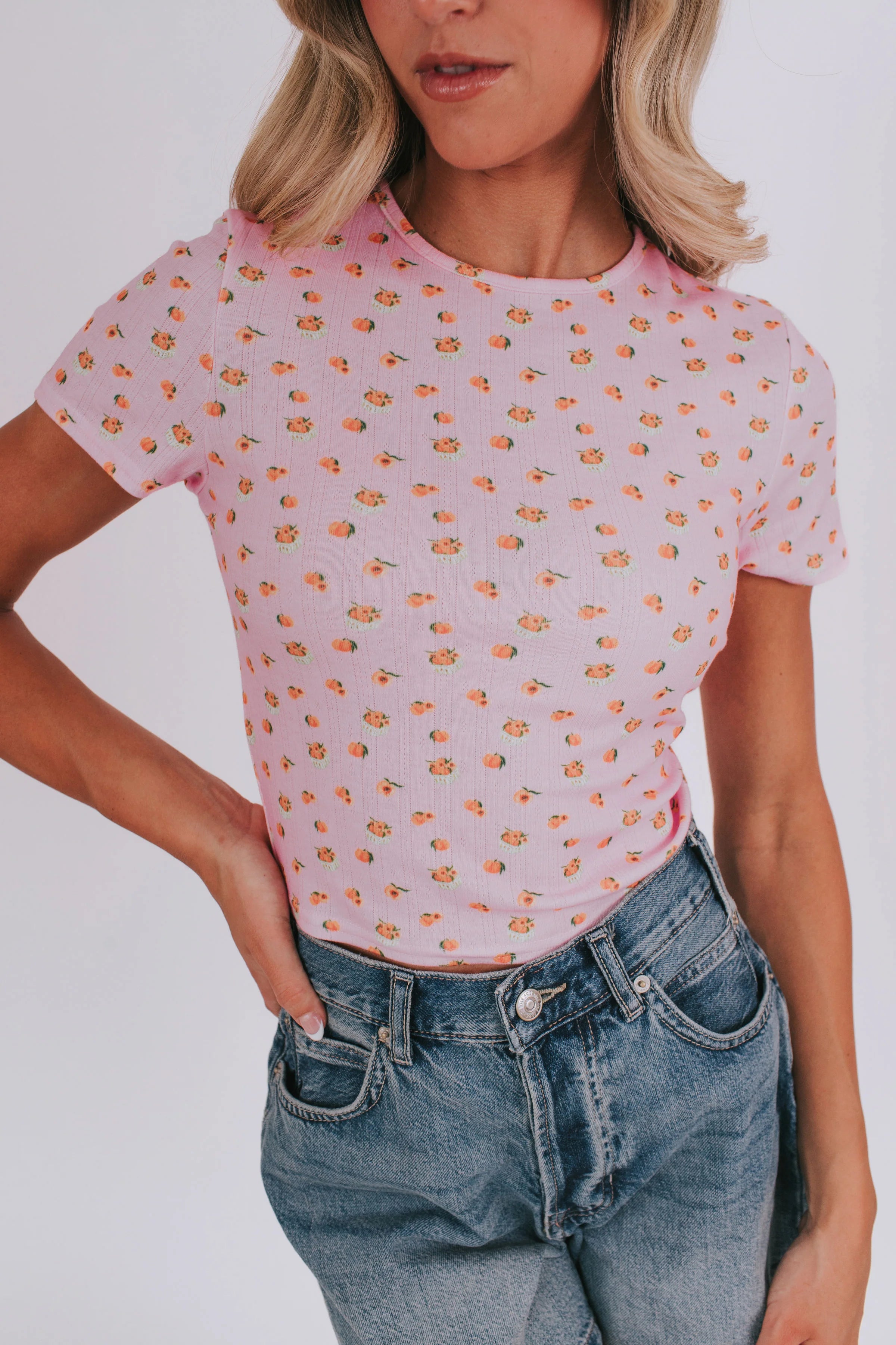 Sweet As A Peach Top