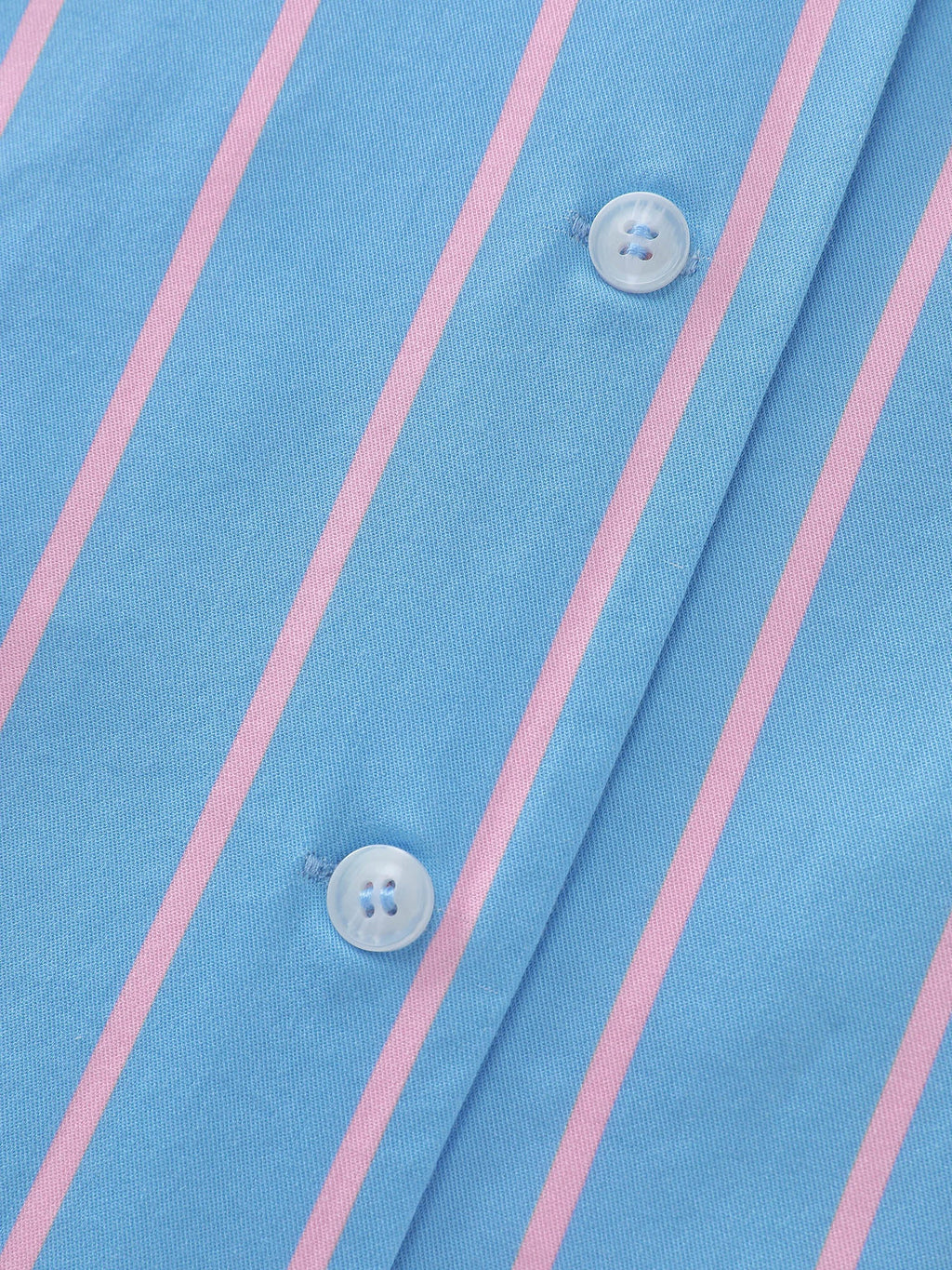 Stripe Print Pockets Sleepwear Set