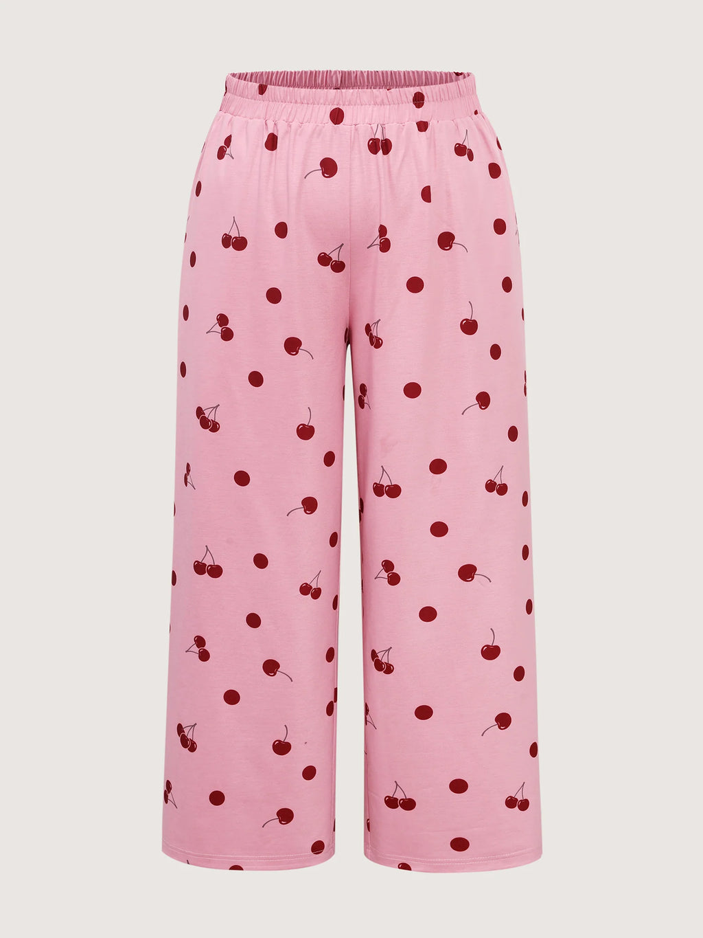Playful Cherry Print Loungewear Set