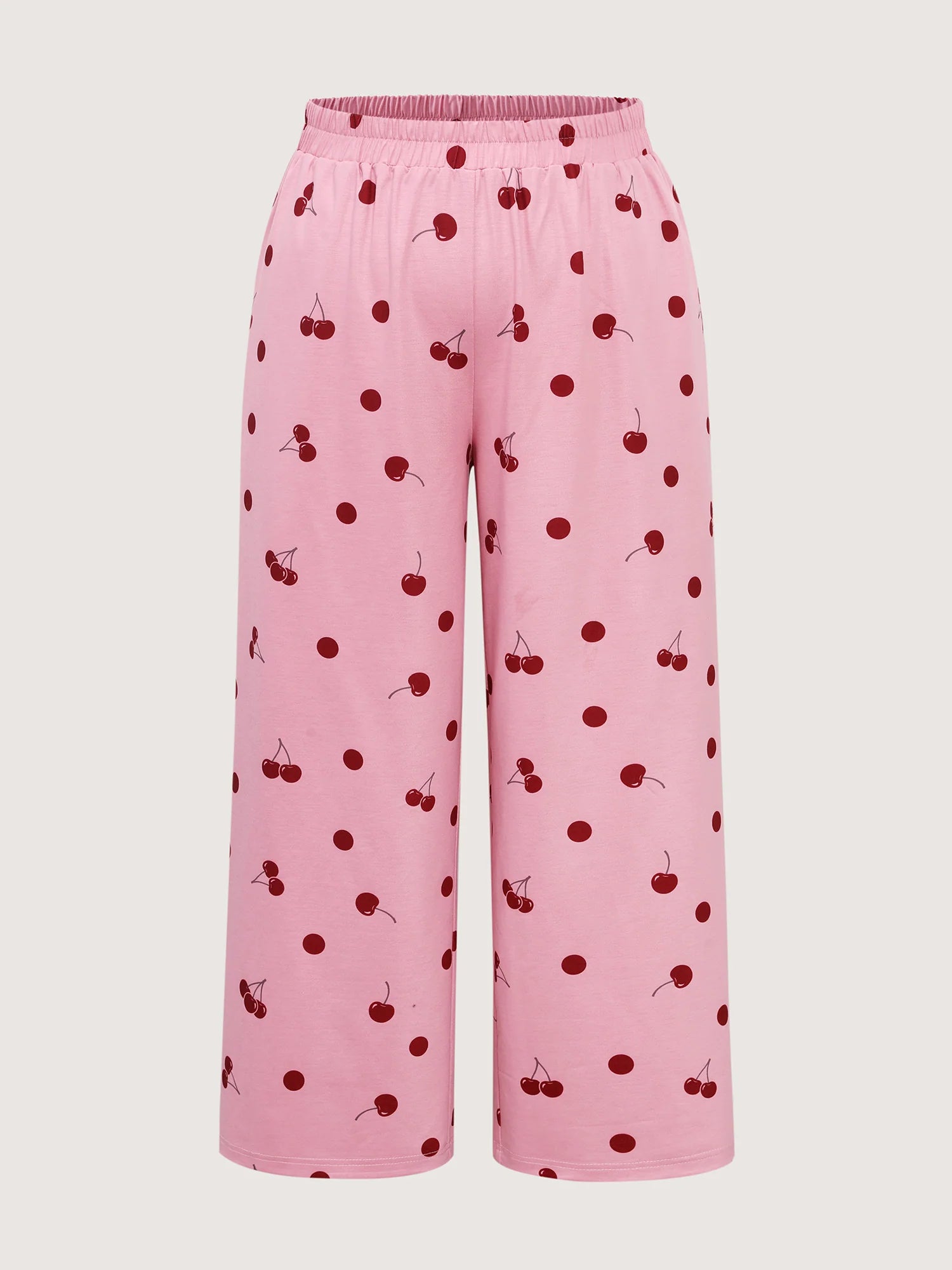 Playful Cherry Print Loungewear Set