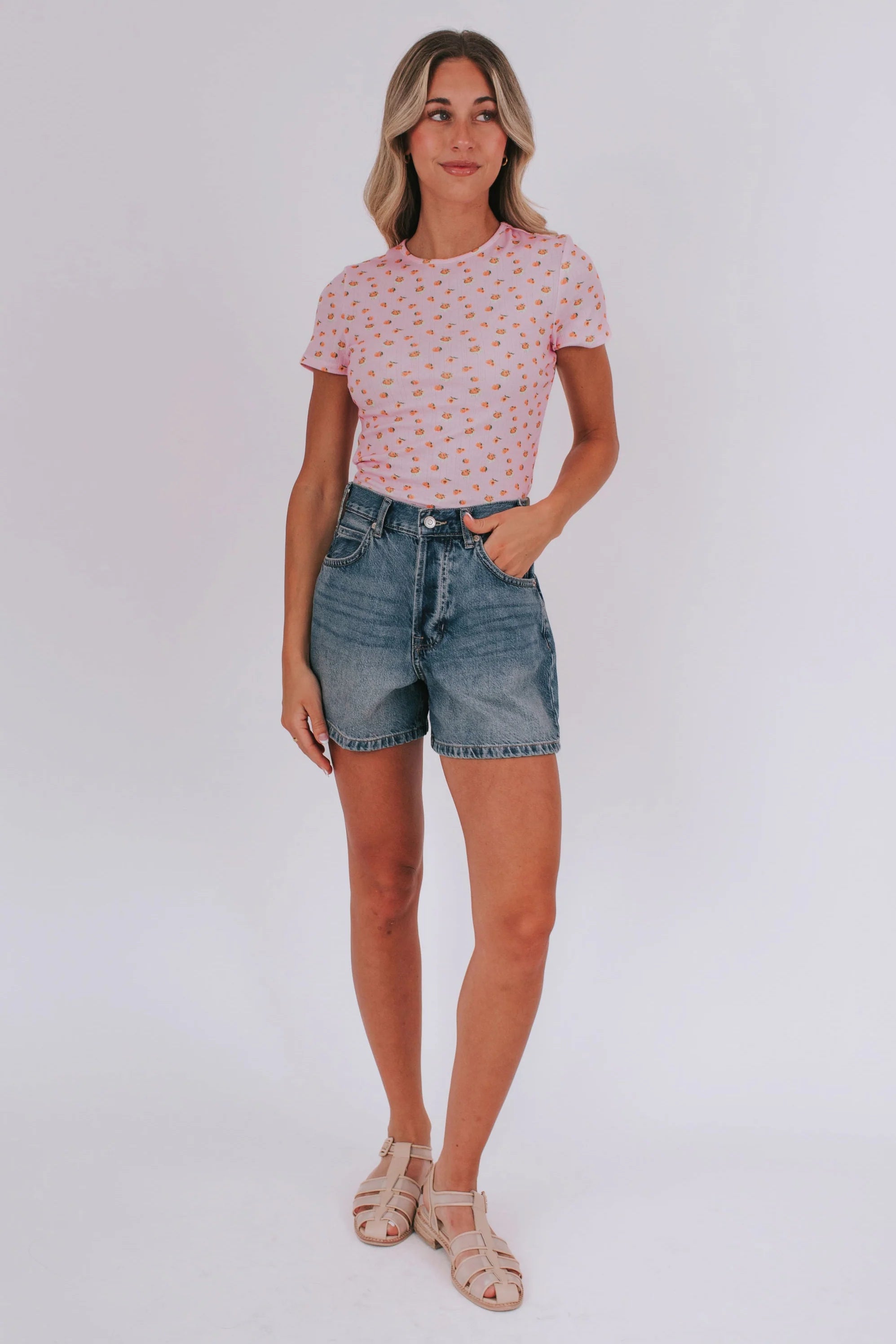 Sweet As A Peach Top