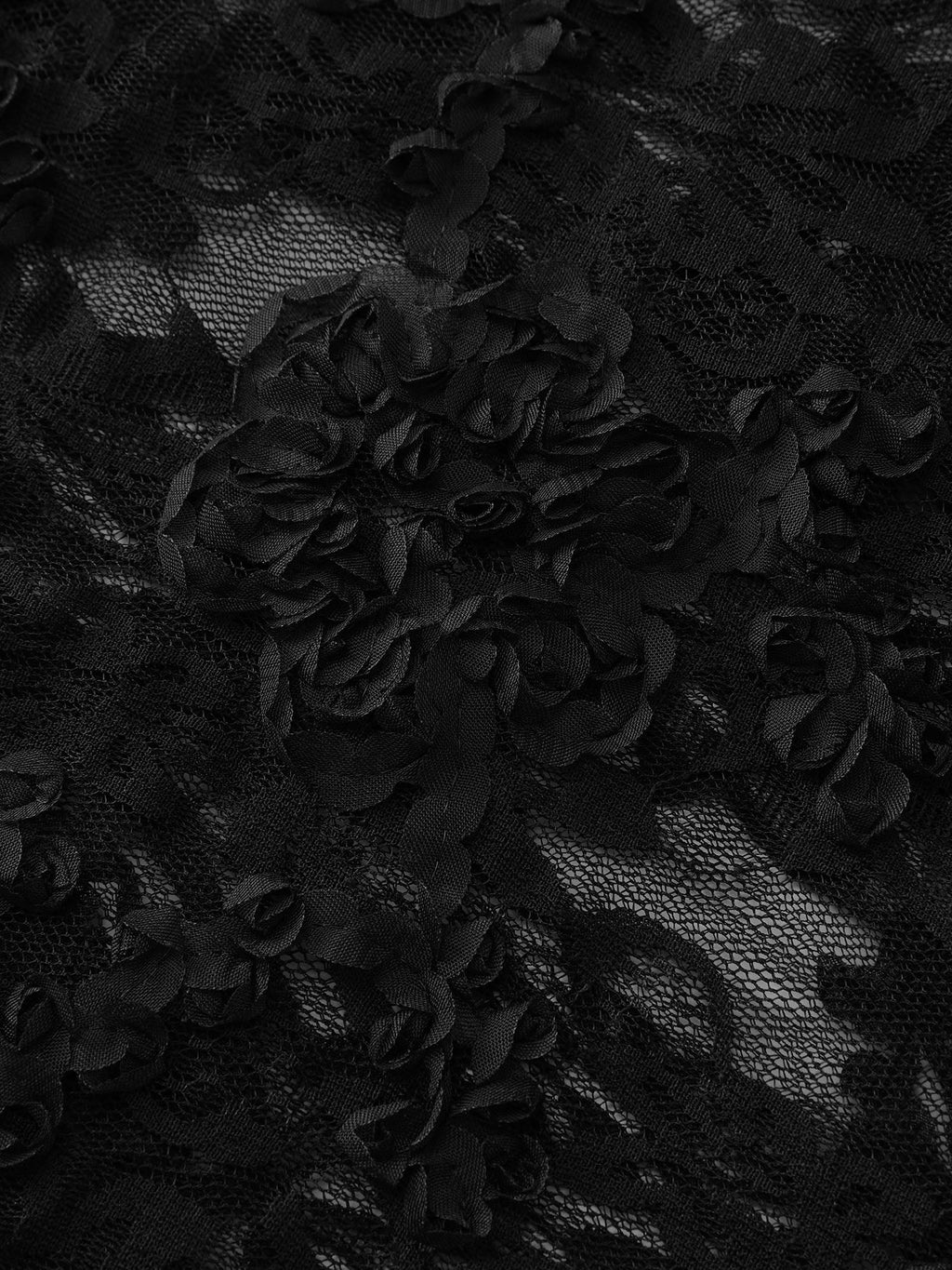 Sheer Floral Lace V-Neck Lounge Dress
