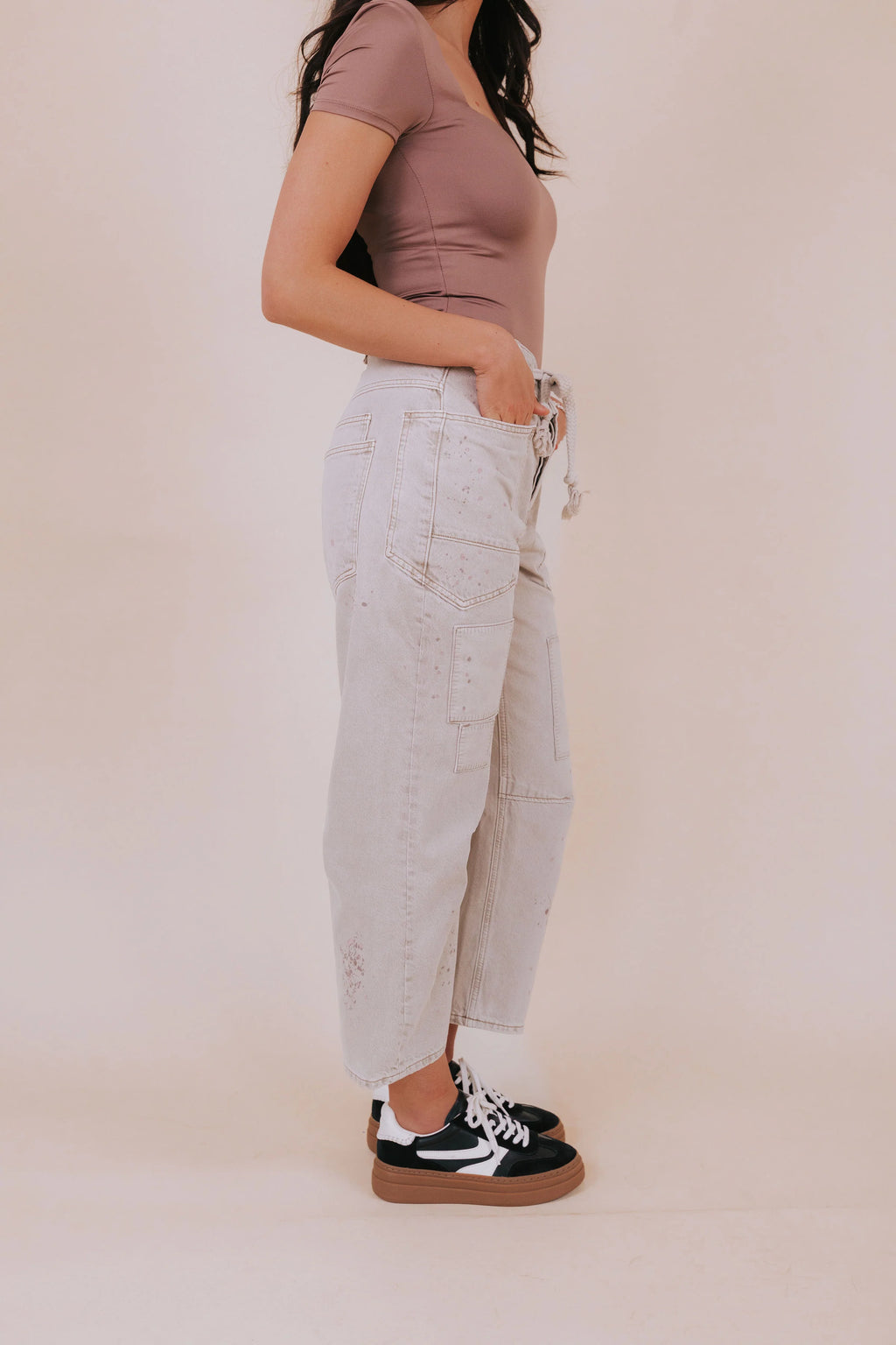 On Barrel Jeans - 2 Colors!